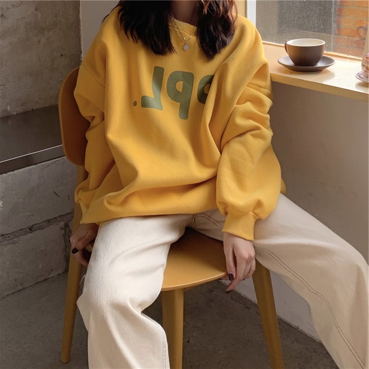 NRVP Áo Hoodie Thiết Kế Đơn Giản Thời Trang Hàn Quốc Cho Nữ