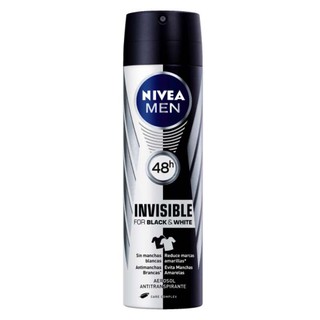 Xịt khử mùi Nivea Men Invisible For Black & White mát lạnh 150ml Thái Lan