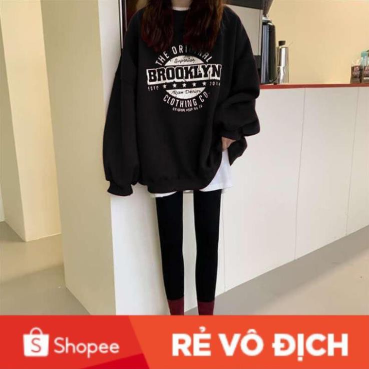  [xả kho] Áo sweater unisex BROOKLYN form rộng chất nỉ mềm | BigBuy360 - bigbuy360.vn