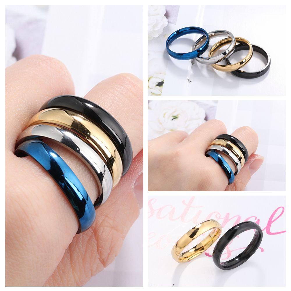 Nhẫn Mỏng Thời Trang Size 5-12|Nhẫn Đeo Ngón Tay Màu Sắc Thời Trang