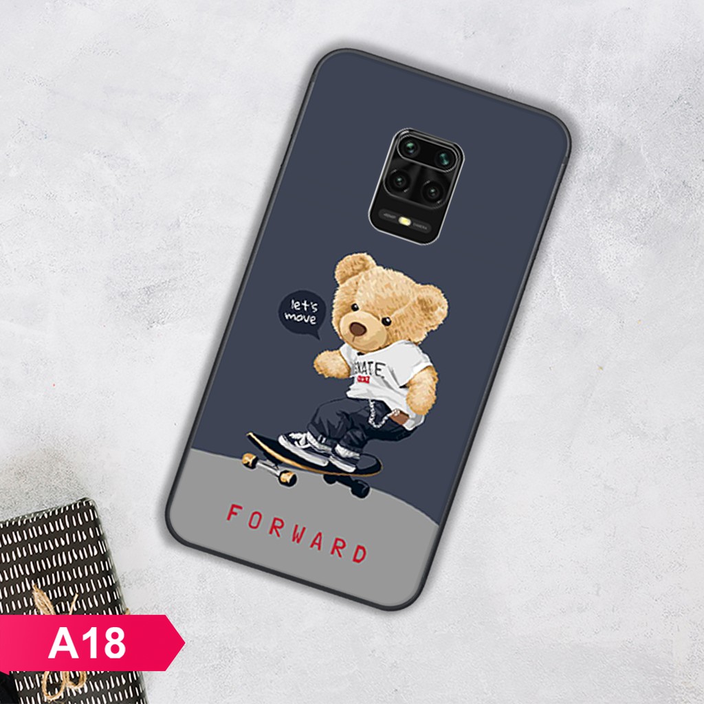ỐP LƯNG XIAOMI REDMI NOTE 9/NOTE 9S/NOTE 9 PRO HÌNH GẤU MẬP HOẠT HÌNH CỰC ĐÁNG YÊU