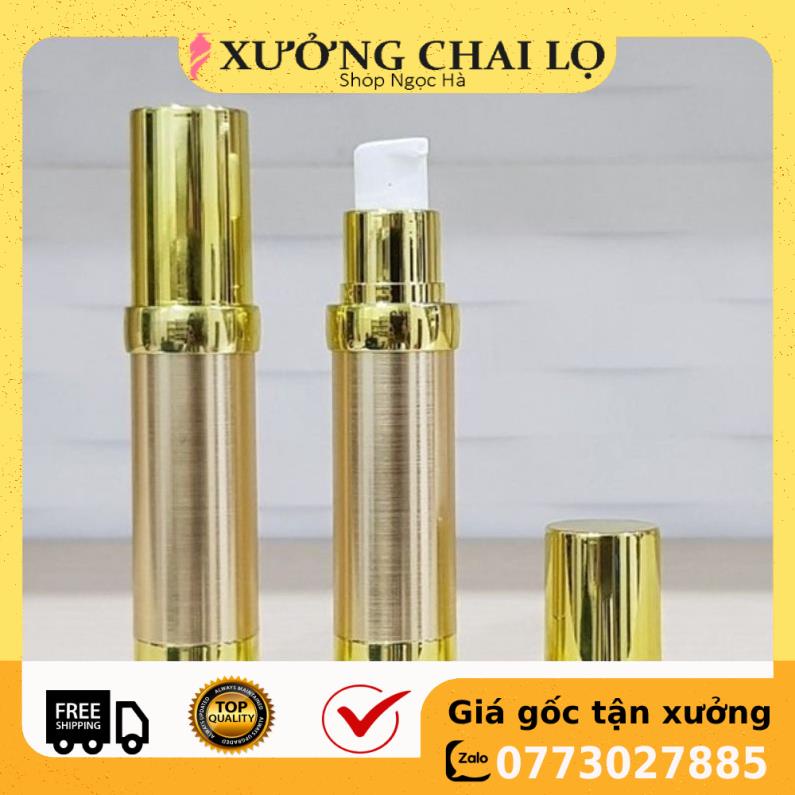 Chai Chiết Mĩ Phẩm ❤ GIÁ RẺ NHẤT ❤ [20ml] Chai xịt giọt Hút chân không 20ml Thanh Lịch xi vàng chiết mỹ phẩm .