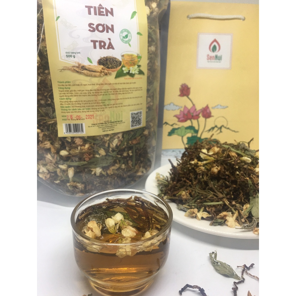 [Thảo dược Sen Núi] TIÊN SƠN TRÀ - trà thải độc, an thần giúp ngủ ngon với công thức đặc biệt túi 500gram