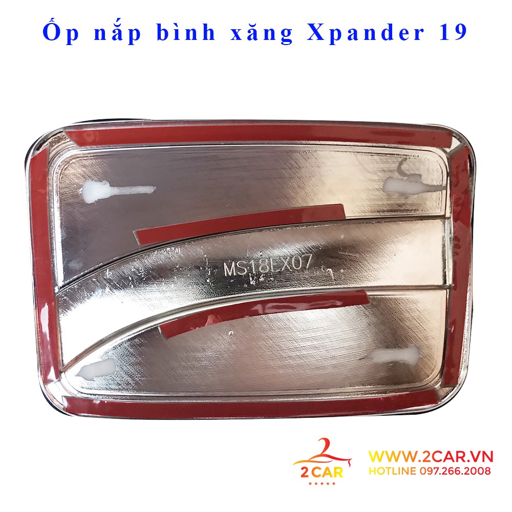 Ốp nắp bình xăng xe Mitsubishi Xpander 2018- 2021 mạ crom cao cấp