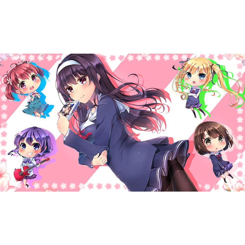 Poster A3 dán tường Anime, decal 30x42 trang trí có keo Saekano How to Raise a Boring Girlfriend Wallpapers 1