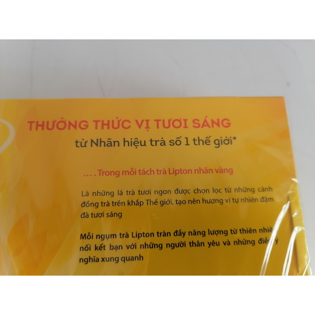 [Hộp 100g] (50 Túi lọc) Trà đen nhãn vàng [VN] LIPTON Yellow Label Tea Bags (alc-hk)