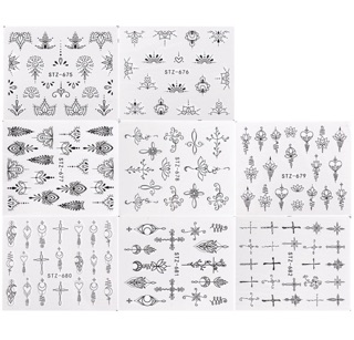 Sticker hình màu đen( có 30 mẫu)