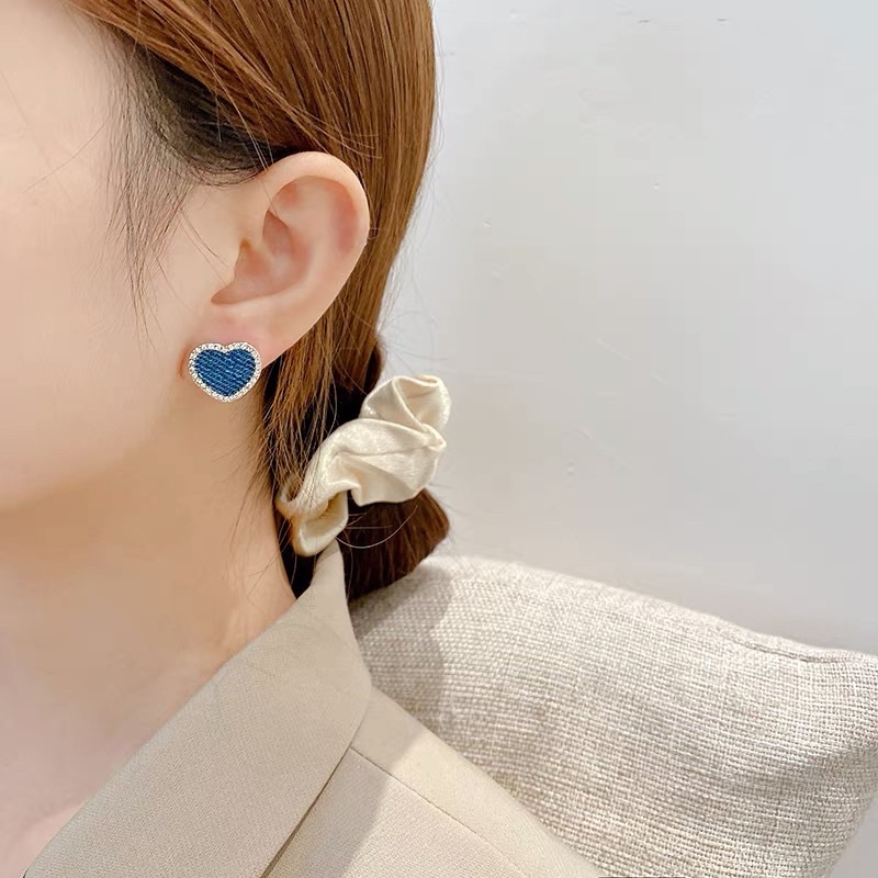 Hoa tai jean nữ tính thanh lịch - Maben