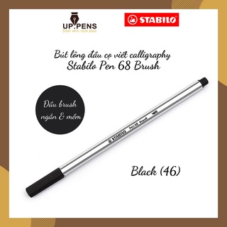 Bút brush viết calligraphy Stabilo Pen 68 Brush – Màu đen (Black)