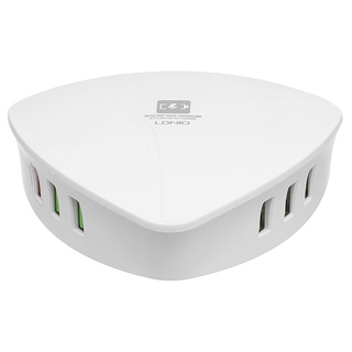 Sạc 6 cổng siêu nhanh usb ldnio a6801 - tổng công suất 40w - tặng kèm cáp sạc i