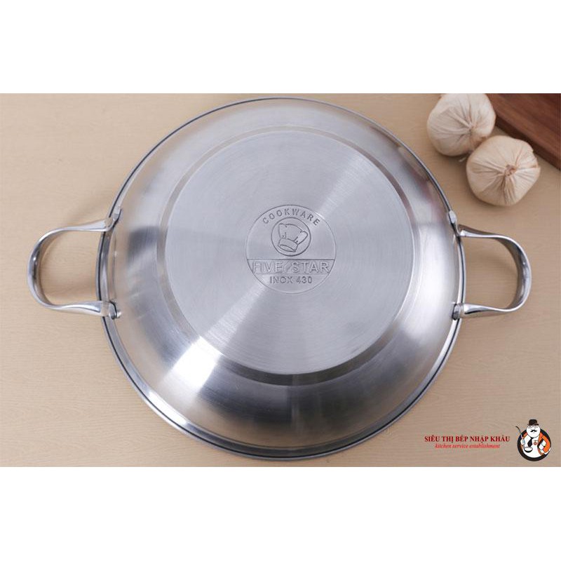 Nồi lẩu inox cao cấp 3 đáy Fivestar 26cm