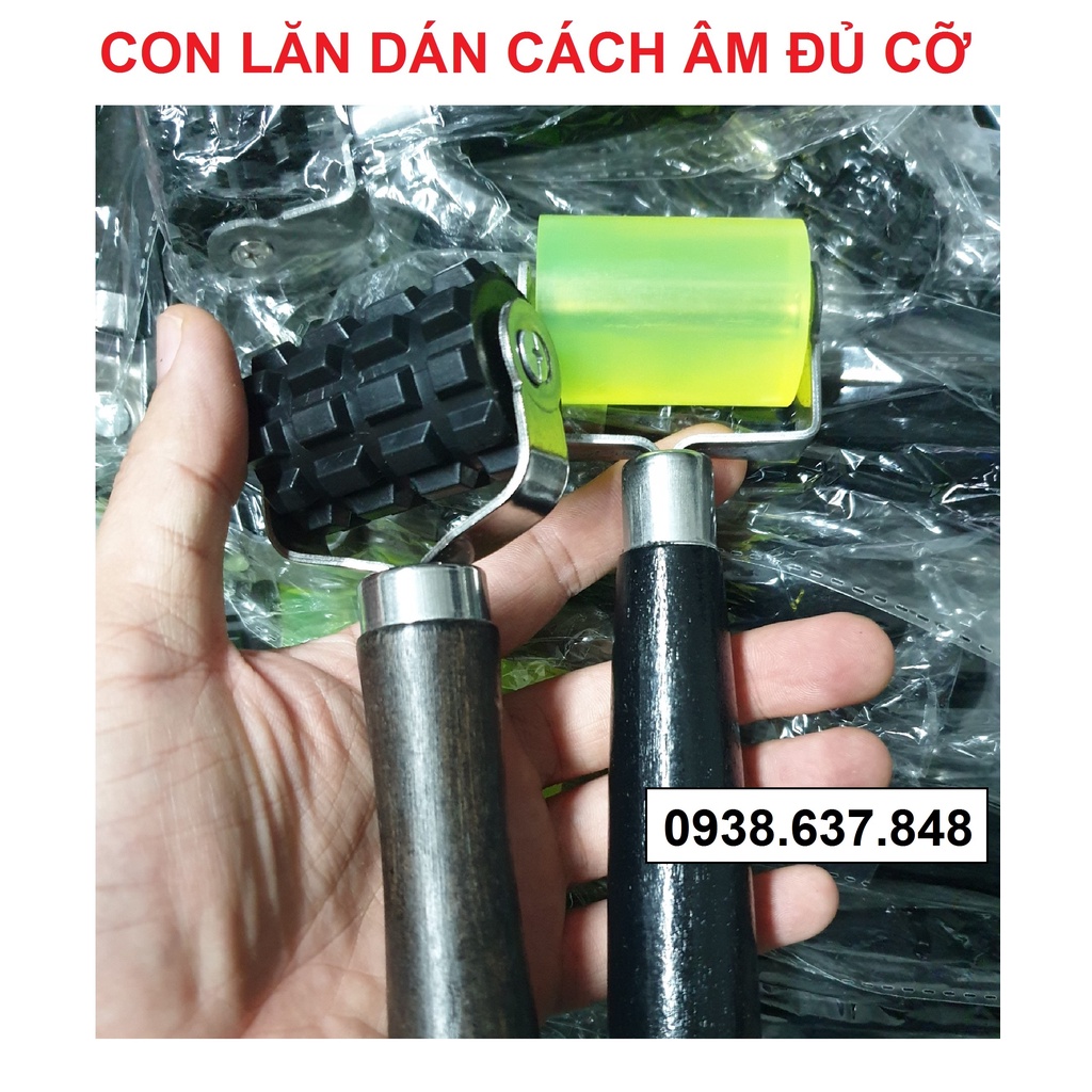 [Đồ nghề] Con lăn dán cách âm chuyên nghiệp đủ loại xanh/ đen kích thước 3cm/ 5 cm dài 17 cm