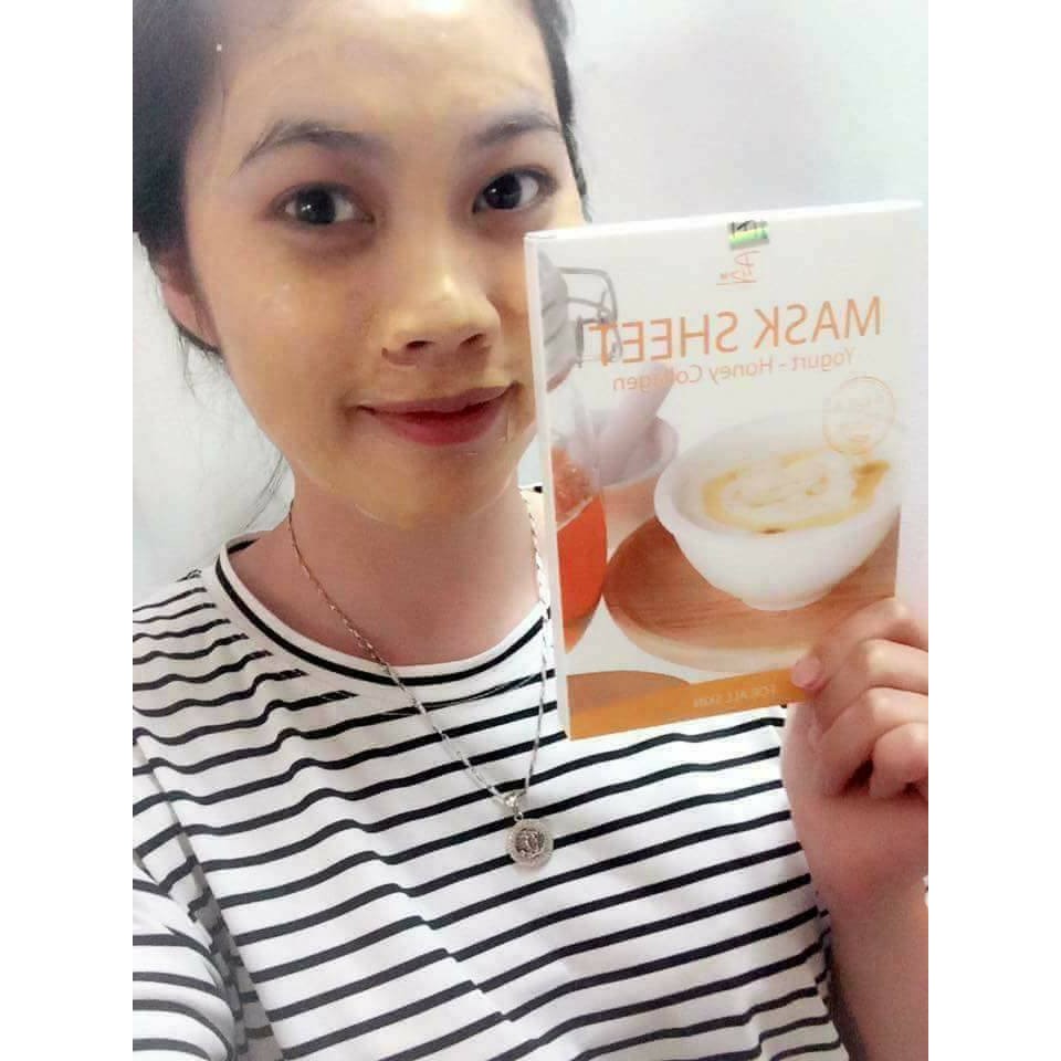 Mặt nạ sữa chua mật ong Pizu, Mask Sheet Yogurt - Honey Collagen