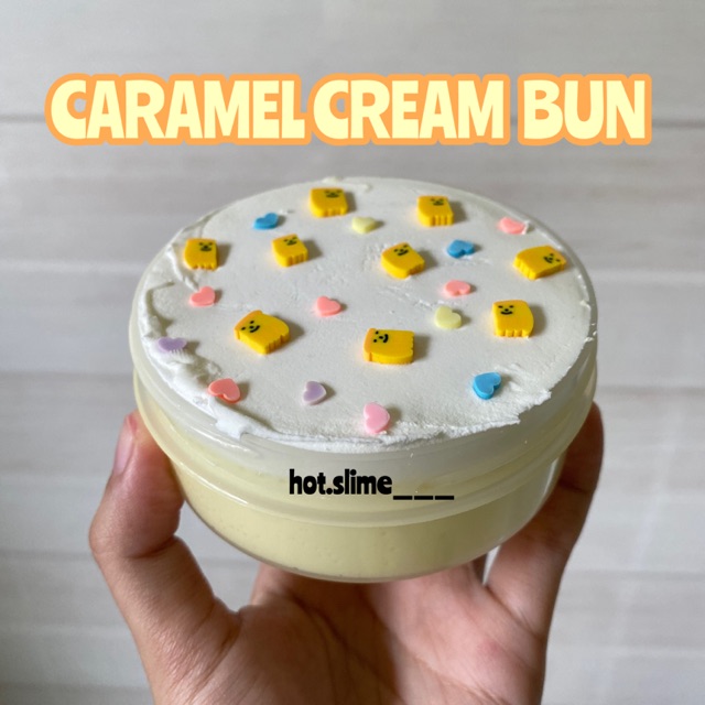 Slime caramel kem trứng (basic - clay)
