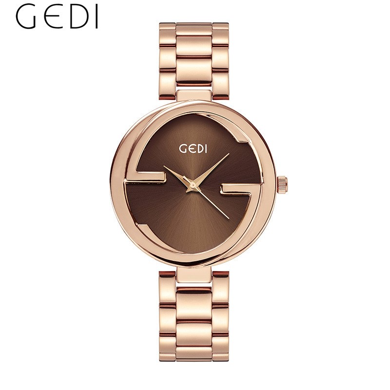 Đồng hồ đeo tay Gedi 8071 dây đeo bằng thép cho nữ