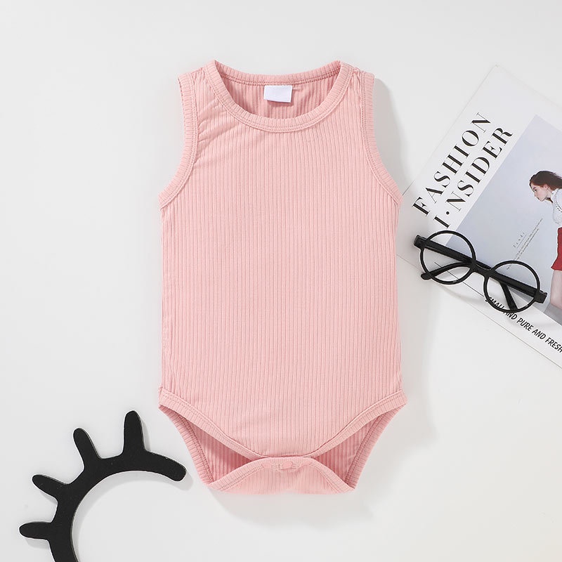 Body Chip ba lỗ Sát Nách Cho Bé Trai Bé Gái Sơ Sinh 0-24 Tháng,Bodysuit Liền Thân Mùa Hè Áo Liền Quần Cho Bé trẻ em