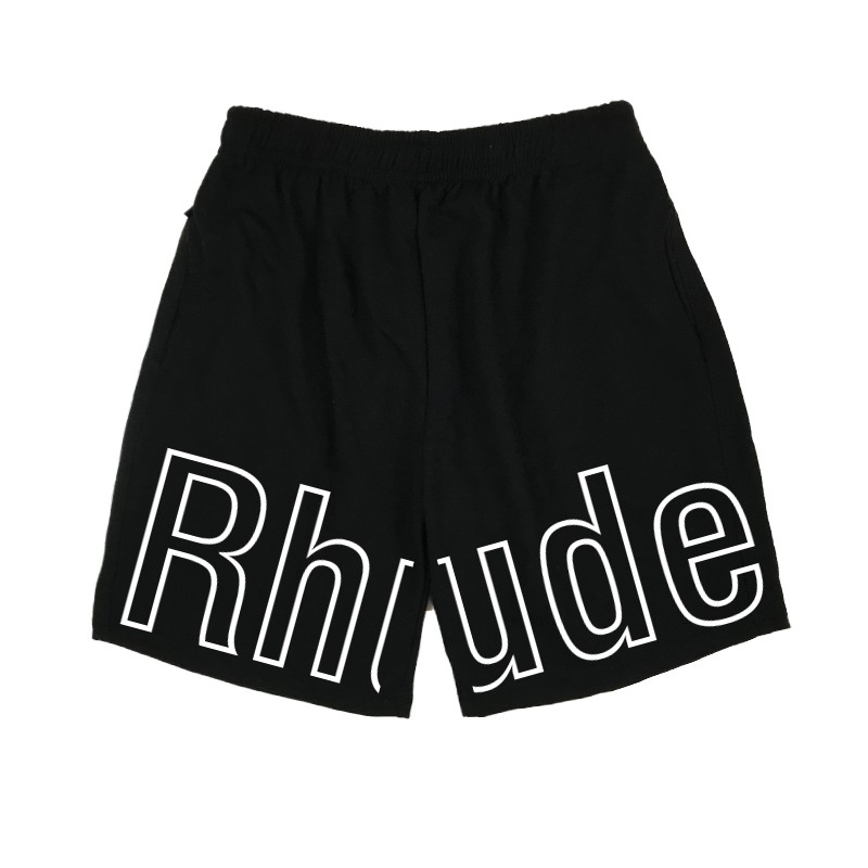 Summer New Men Casual Sports Beach Shorts European and American popular logo rhude shorts male loose big letters reflective five minutes of pants in the summer ins hip hop lovers female trousers