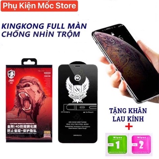 Cường lực chống nhìn trộm kingkong, kính cường lực chống nhìn trộm iphone 6/7/8 plus - 11 12 13 promax