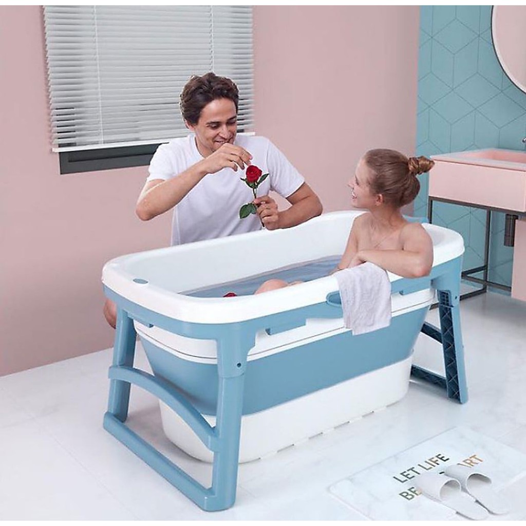 Bồn tắm gấp gọn, bể bơi thông minh SEKA cho trẻ em, người lớn, tắm và xông hơi nhựa PP+TPE cao cấp