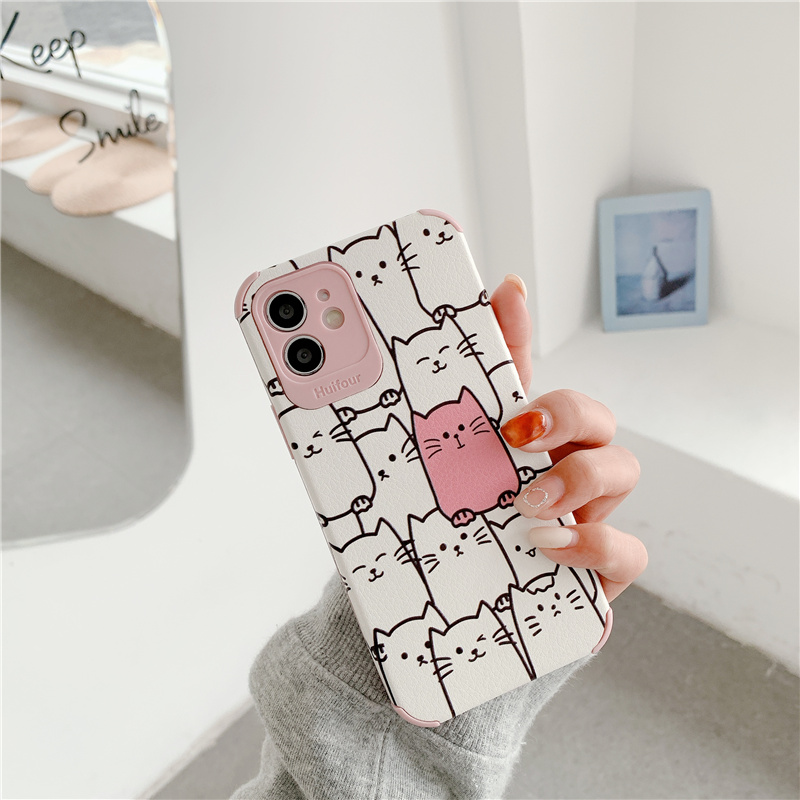 Ốp lưng da chống rớt cho iPhone 12 Pro Max iP11 6 7 8 Plus | BigBuy360 - bigbuy360.vn