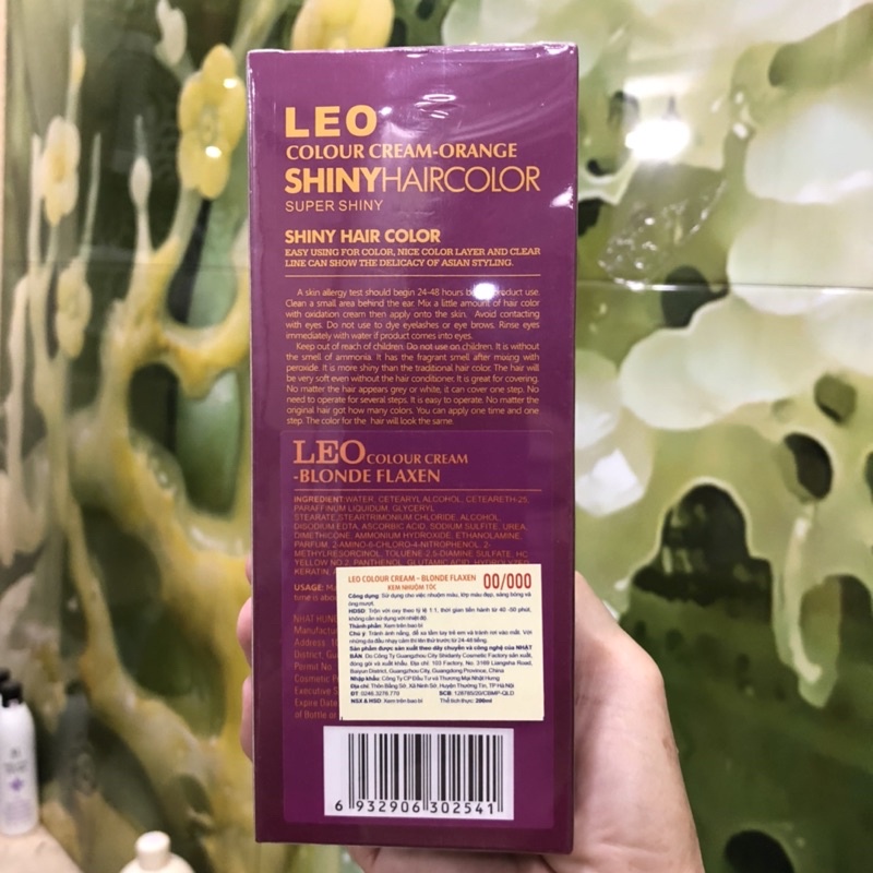 Combo Oxi và kem nâng sáng nền tóc LEO COLOUR 500ml