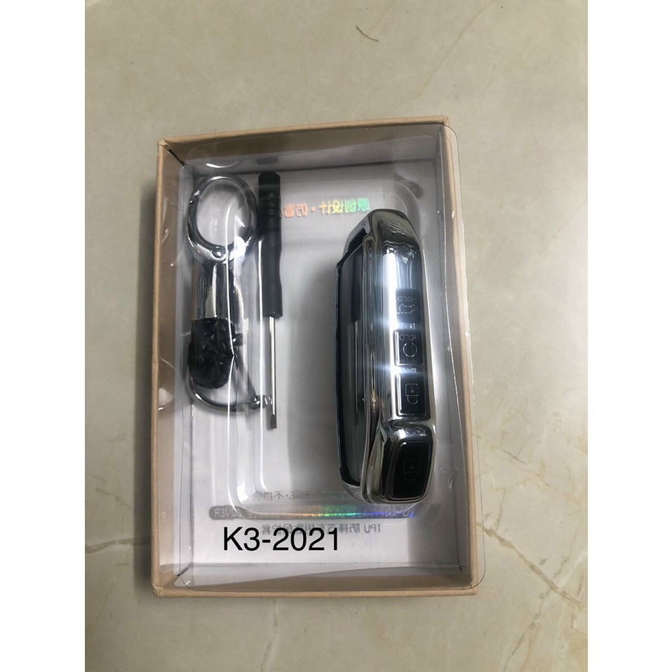 Ốp Chìa Khóa Tráng Gương Cho Xe Kia Sorento, K3 2021 2022 chìa 4 NÚT