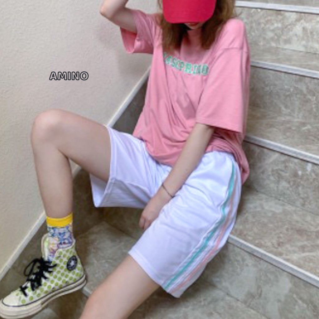 Quần short phối sọc 3 Line Unisex nam nữ nhiều màu | BigBuy360 - bigbuy360.vn