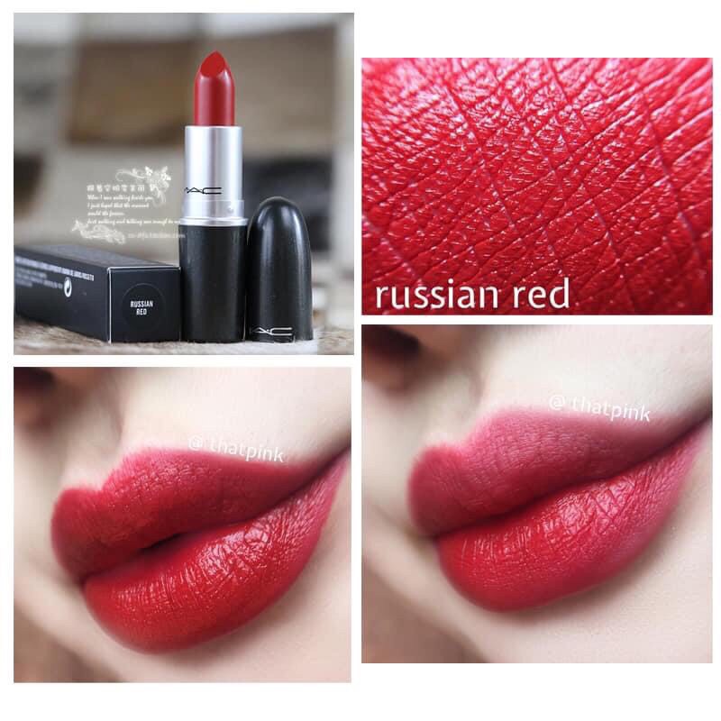 Son MAC Russian Red 612 Màu Đỏ Cổ Điển – Matte