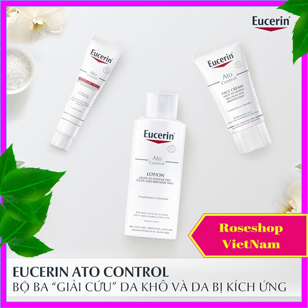 ✅Kem Dưỡng Da Mặt Eucerin Ato Control Face Care Cream 50ml - Dưỡng Ẩm, Kem Và Sữa Dưỡng Da. ROSESHOP VIETNAM SP89