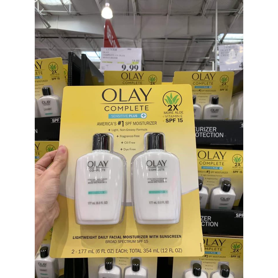 👑BILL US - SET KEM OLAY COMPLETE SENSITIVE PLUS - KEM DƯỠNG ẨM CHỐNG NẮNG SỐ MỘT TẠI MỸ👑