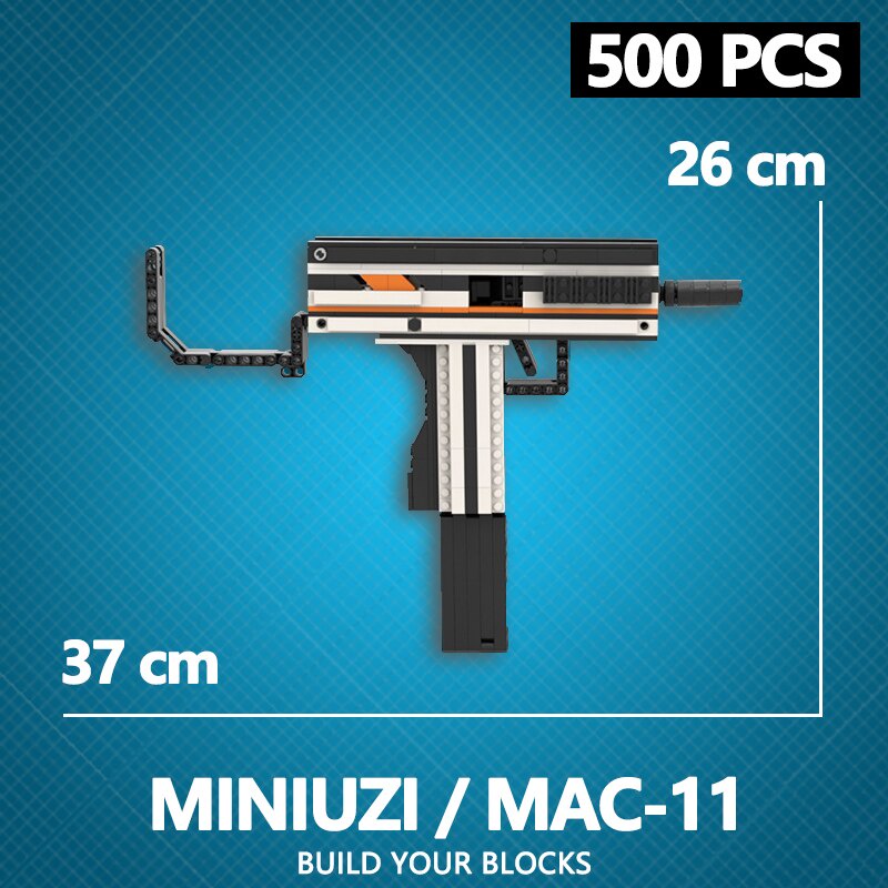 Đồ Chơi Lắp Ráp Kiểu Mô Hình Free Fire Lửa Chùa Mô Hình UZI MINI Với 500+ Mảnh Ghép,  Của Kevin183