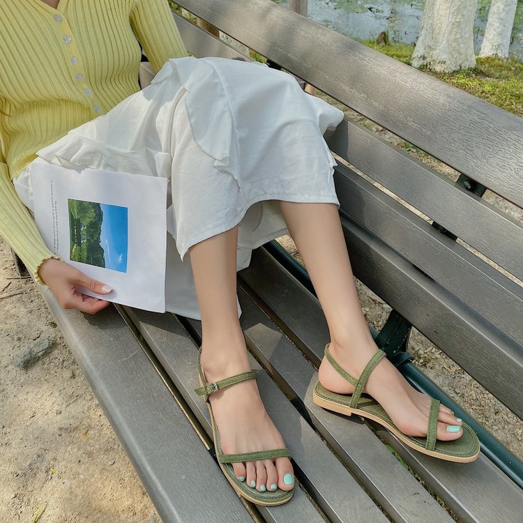 Xăng đan Đế Bằng Phối Dây Thời Trang Cho Nữ | BigBuy360 - bigbuy360.vn