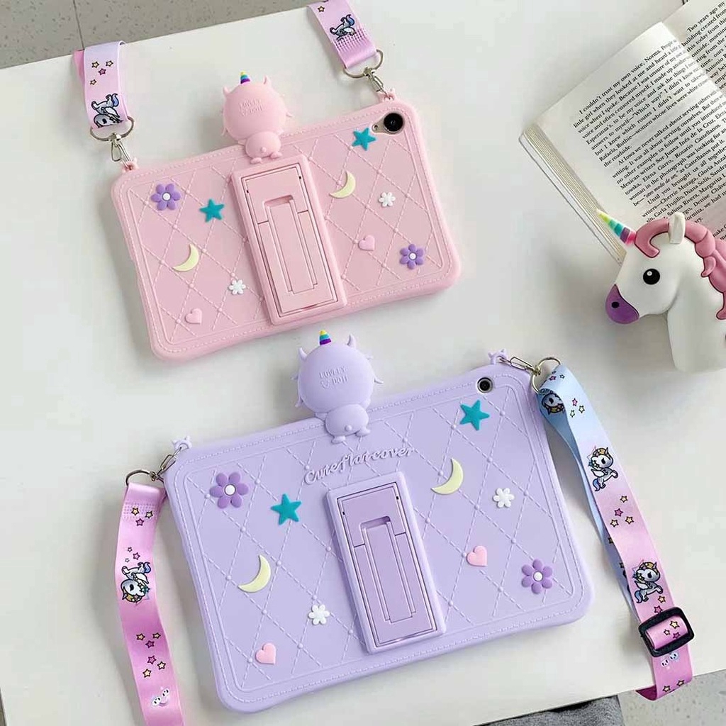 Only For Samsung Galaxy Tab A 8.0 inch 2019 SM-T290 SM-T295 SM-T297 T290 T295 T297 Tablet Monster Case Soft Silicone Shockproof Cover with Strap | BigBuy360 - bigbuy360.vn