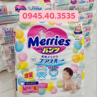 bỉm MERRIES cộng miếng nội địa đủ size NB96/S88/M64/L58/L50/XL44