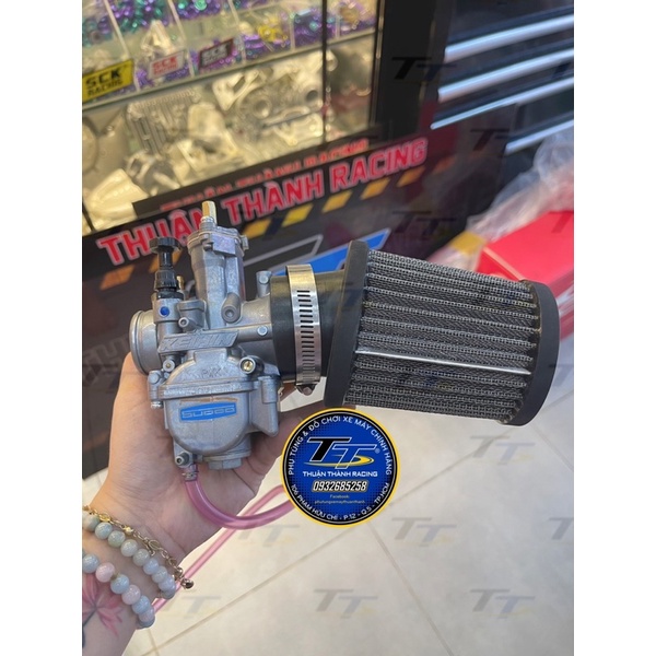 Pô e trụ lưới thép bình xăng họng 28mm