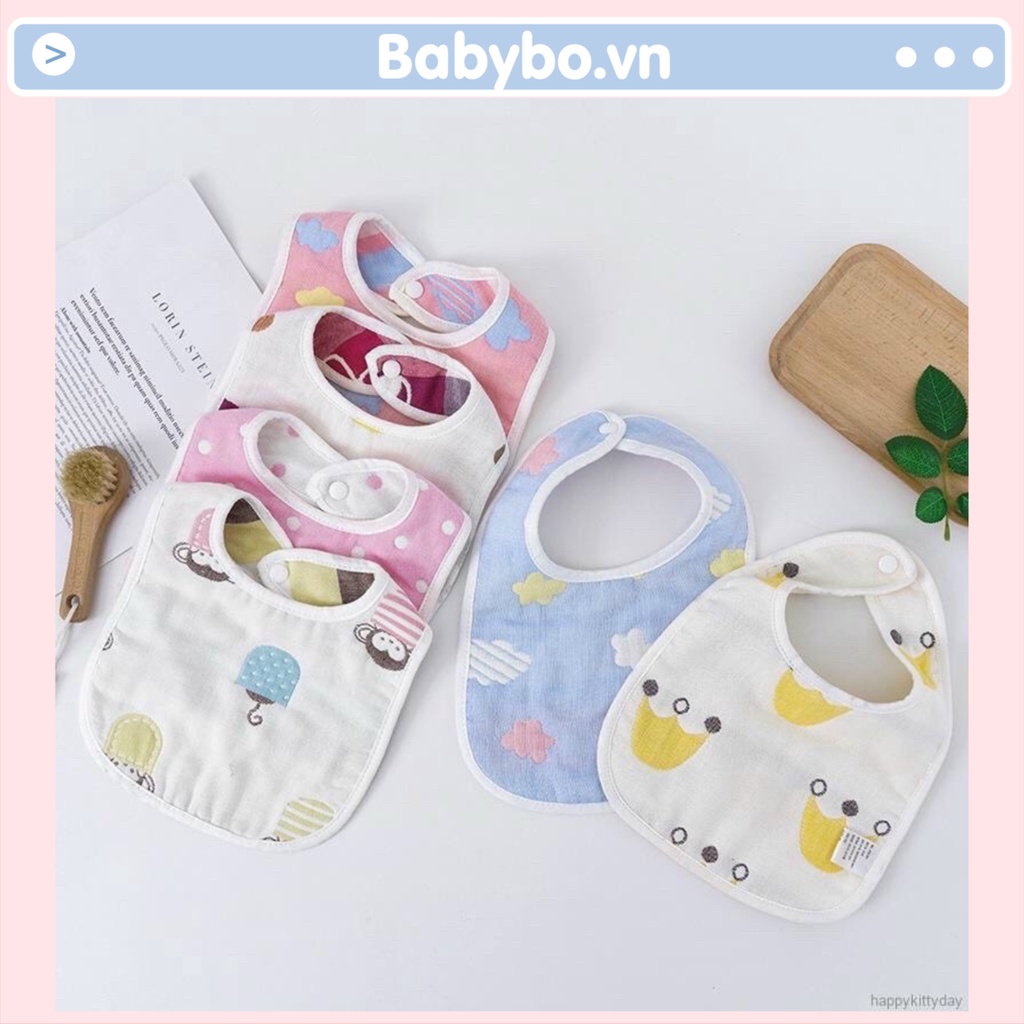 Yếm xô 6 lớp giữ ấm cổ và ngực hình chữ U cho bé