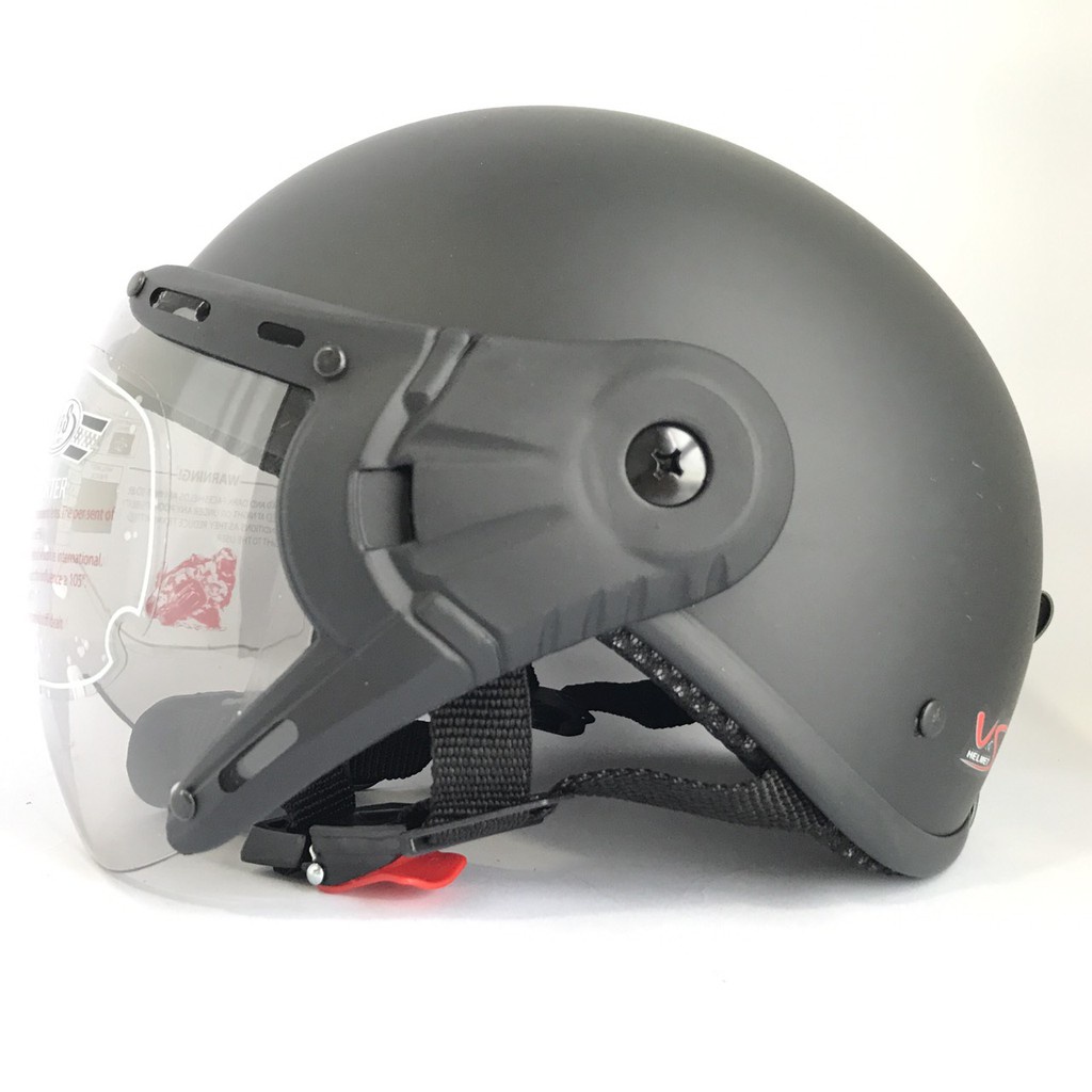 Mũ bảo hiểm nửa đầu std có kính siêu đẹp - VS105k -đủ màu - bảo hành 12 tháng