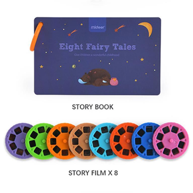 [THÔNG MINH]  Đèn pin kể chuyện KIDS STORYBOOK TORCH kết hợp đèn ngủ Mideer. Tặng 10 khẩu trang vải HOT