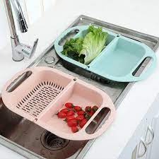 Rổ Rửa Rau Củ Quả Dạng Gập Tiện Dụng Rổ gấp gọn thông minh Mẫu mới 2020