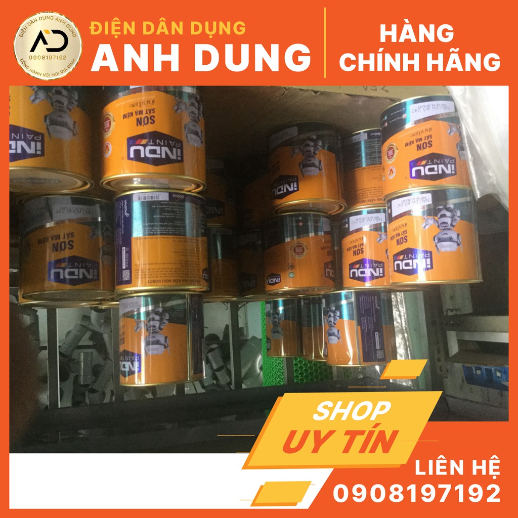 Sơn sắt mạ kẽm Indu bảo hành không bông tróc lon 800ml