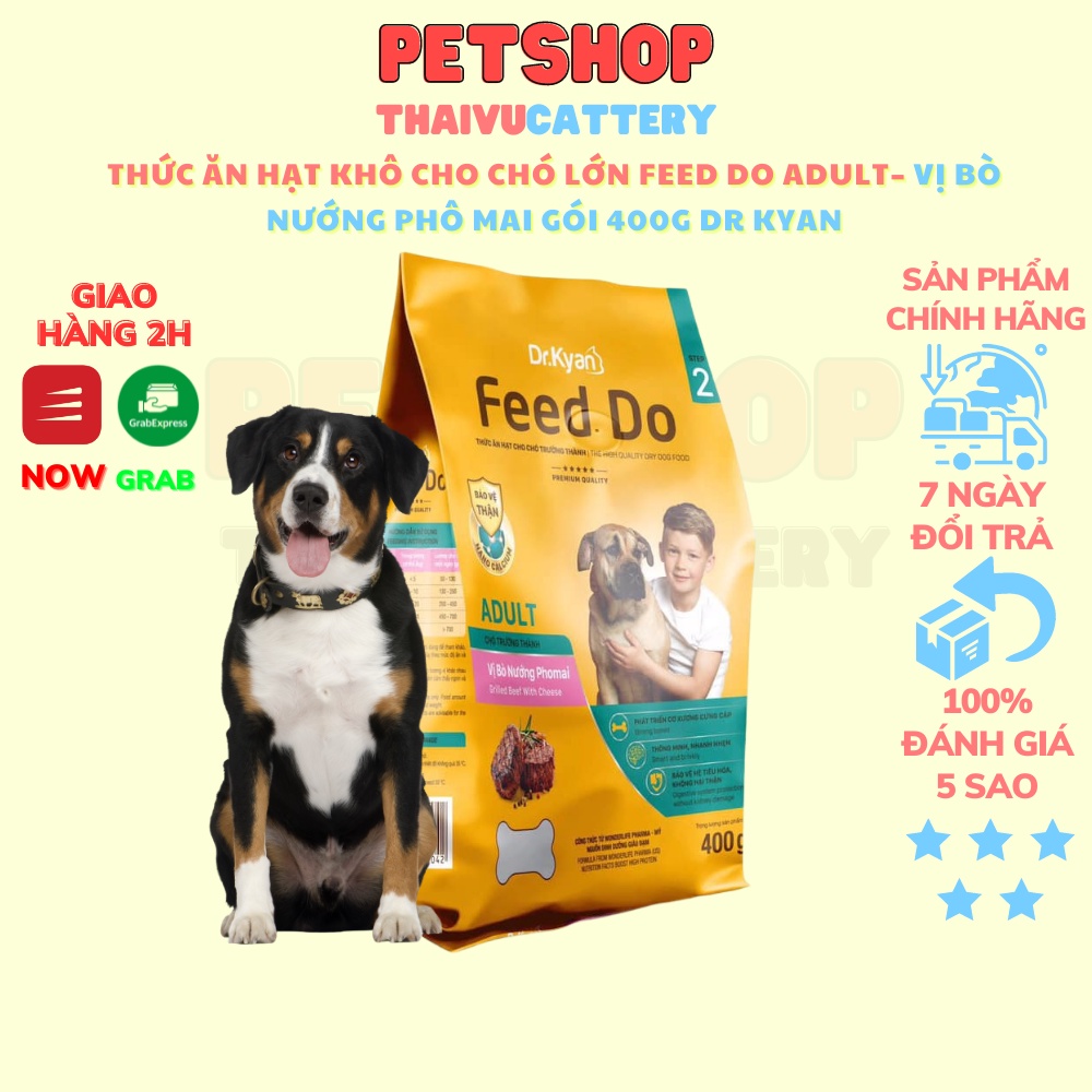 Thức Ăn Hạt Khô Cho Chó Lớn Feed Do Adult– Vị Bò Nướng Phô Mai