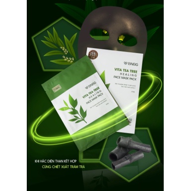Mặt Nạ Tràm Trà BNBG Vita Tea Tree Healing Face Mask Pack Giảm Mụ.n Thâ.m Sẹ.o Thải Độc Da
