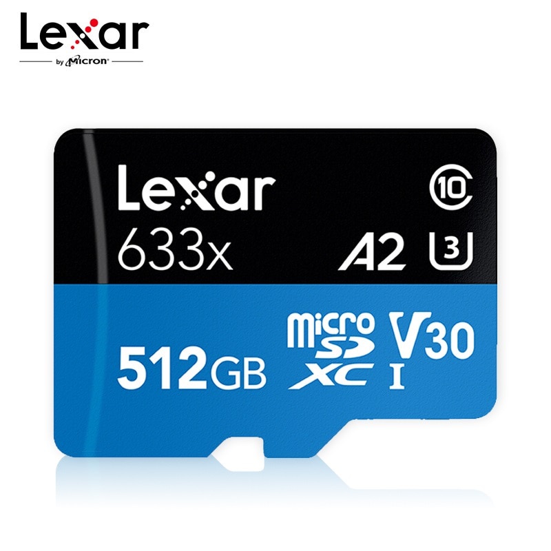 Thẻ Nhớ micro sd Lexar 633X A2 95MB / s 512GB Class10 UHS-I U3 TF Card 512GB Cho Gopro / DJI / Nintendo switch
