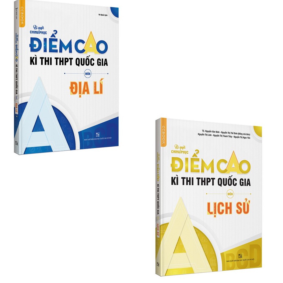 Sách - Combo Bí Quyết Chinh Phục Điểm Cao Kì Thi THPT Quốc Gia Môn Lịch sử - Địa lí