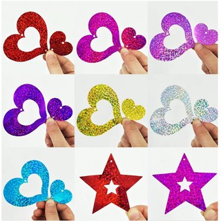 Set tim/sao thả buộc đuôi bóng trang trí sinh nhật đám cưới