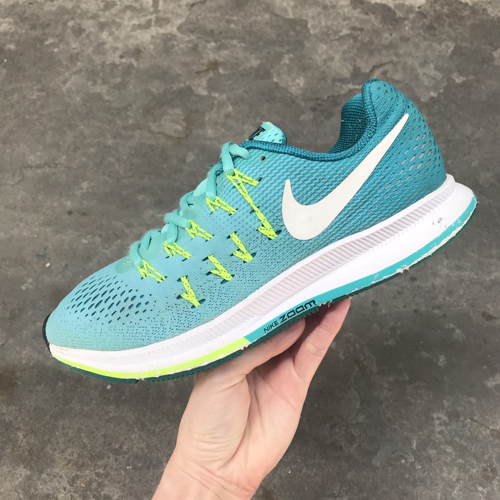 Giày NK Pegasus 33 2hand xanh ngọc size 38.5 24.5cm SP1375