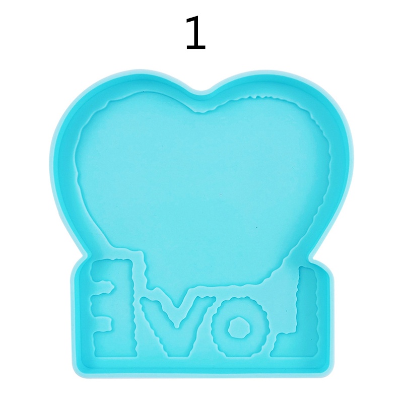 Sa Khuôn Silicone Hình Trái Tim Làm Đồ Trang Trí Thủ Công DIY