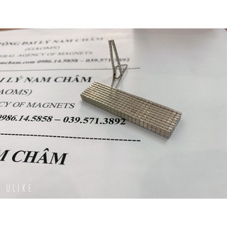 100 viên nam châm mini 1,5x2mm, nam châm trắng đất hiếm kích thước nhỏ D1,5mm dày 2mm