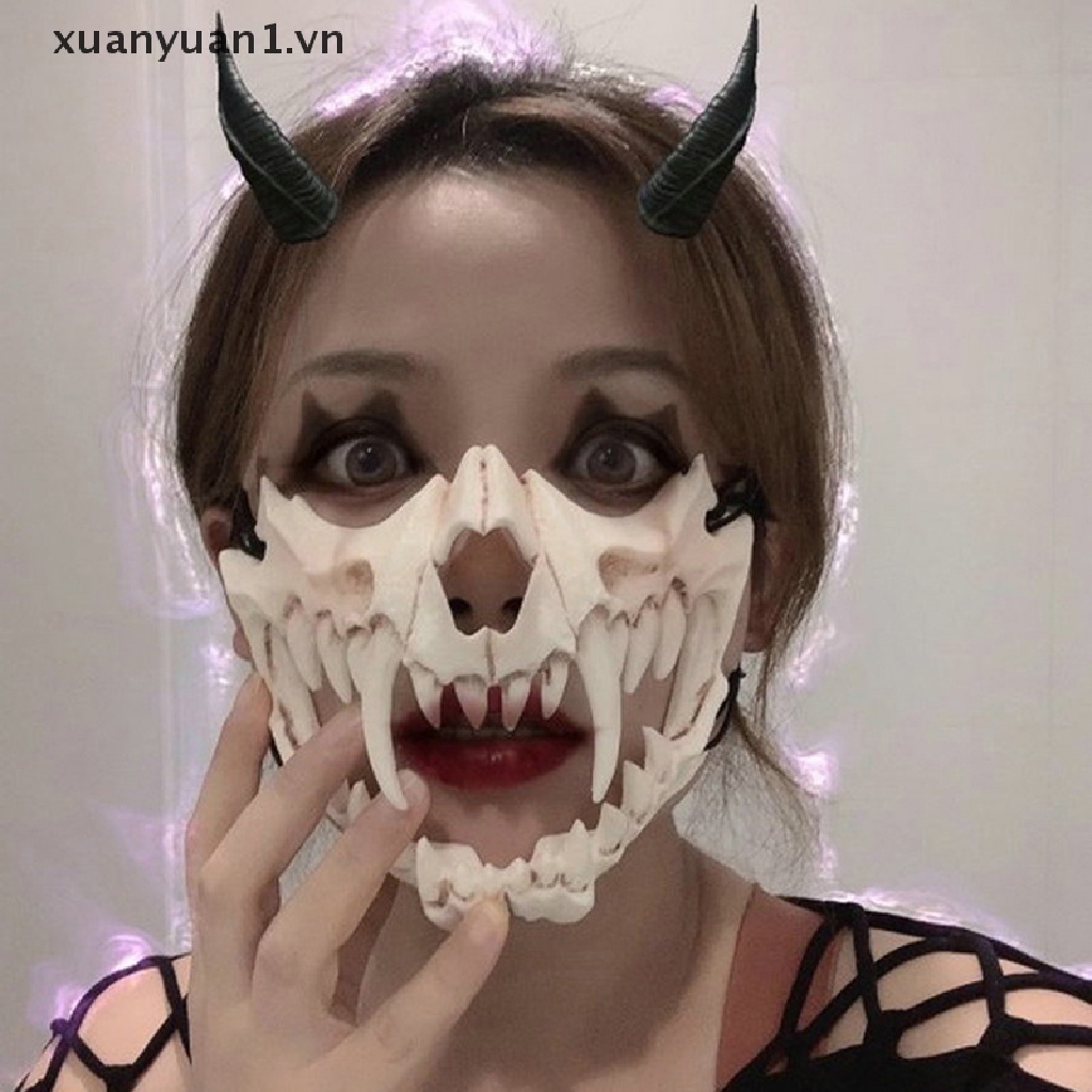 Mặt Nạ Hóa Trang Halloween Hình Đầu Lâu Độc Đáo