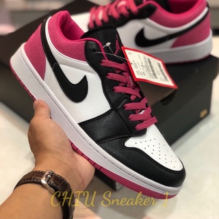 [ CHIU Sneaker 1 ] Giày thể thao Sneaker Jordan low Hồng Binz phiên bản SC da thật jd1 cổ thấp